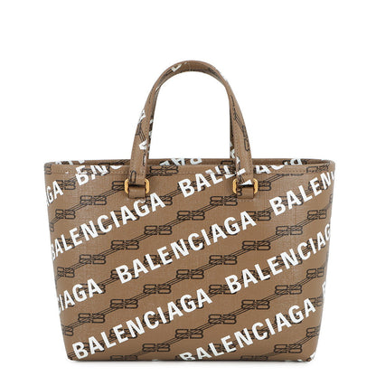 BALENCIAGA BBMonogram 2WAY Tote Bag Brown702699 PVC