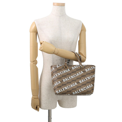 BALENCIAGA BBMonogram 2WAY Tote Bag Brown702699 PVC