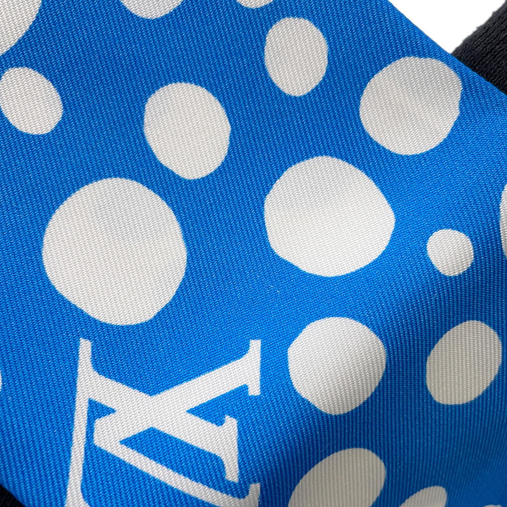 LOUIS VUITTON Scarf Bandeau Infinity Dot White/Blue/MulticolorM78290 Silk 100%