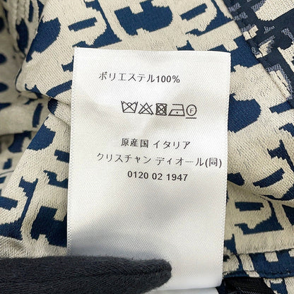 Dior Oblique Technical Taffeta Jacquard Short Sleeve Anorak Size 36 Blue/Ecru517C52A2970_X5803 Polyester100%