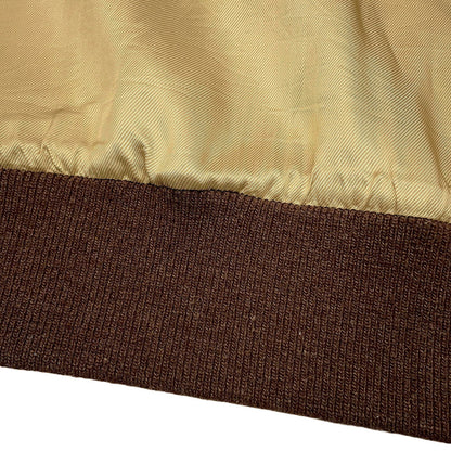 GUCCI Horsebit Blouson Size 46 Brown694157 Wool 99% Silk1%