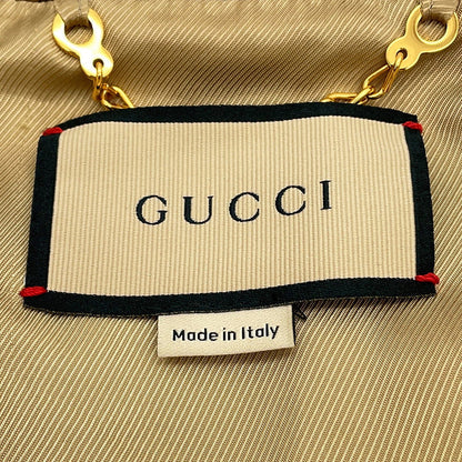 GUCCI Horsebit Blouson Size 46 Brown694157 Wool 99% Silk1%