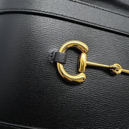 GUCCI Horsebit 1955 bucket bag Black602118 Leather