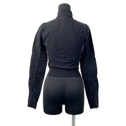 GUCCI Seamless Jersey Zip Jacket Size S Black716747 Nylon90% Polyurethane10%