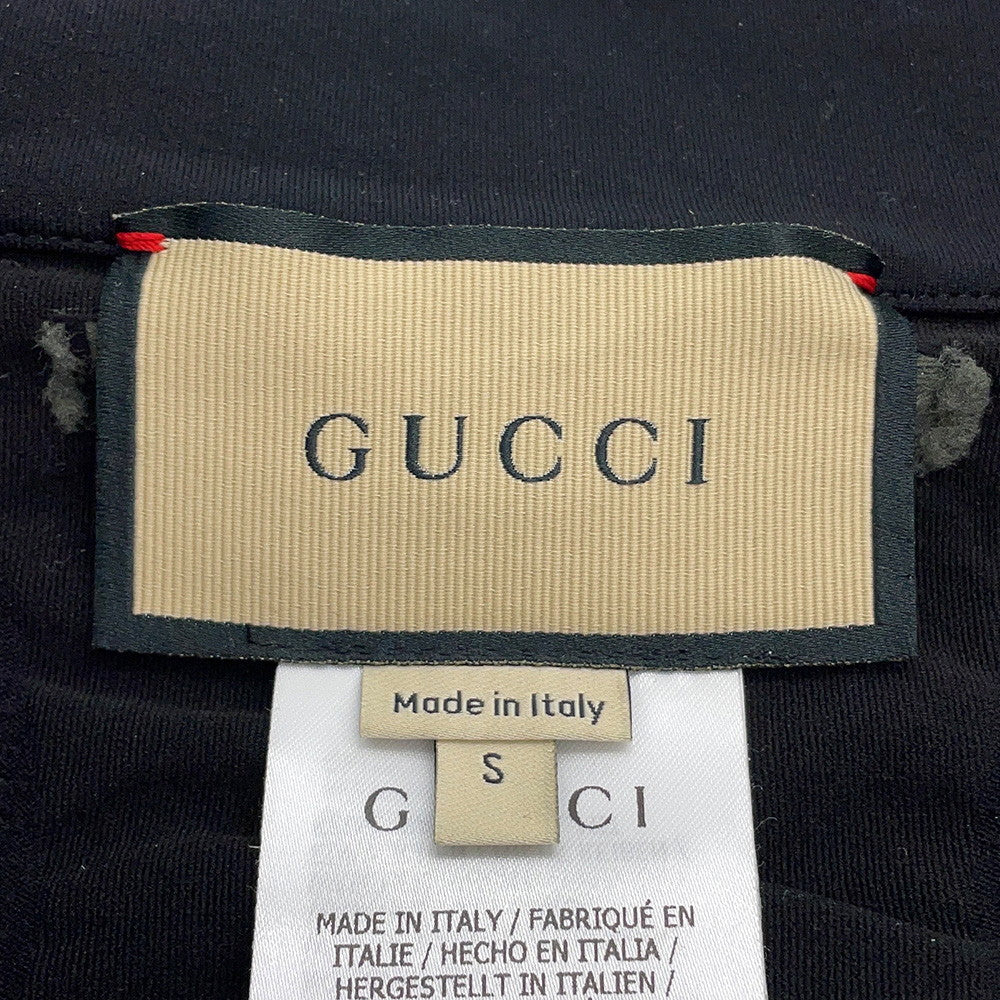 GUCCI Seamless Jersey Zip Jacket Size S Black716747 Nylon90% Polyurethane10%