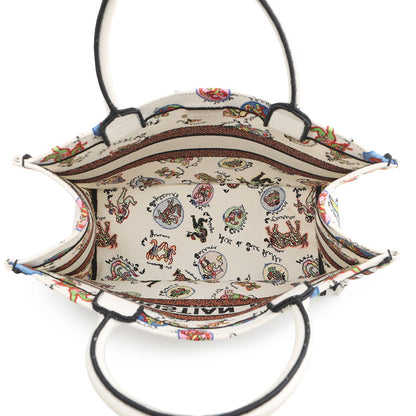 Dior Niki de Saint Phalle Book Tote White/Multicolor Canvas Size Medium