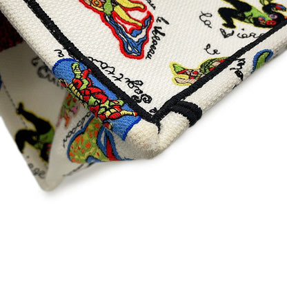 Dior Niki de Saint Phalle Book Tote White/Multicolor Canvas Size Medium