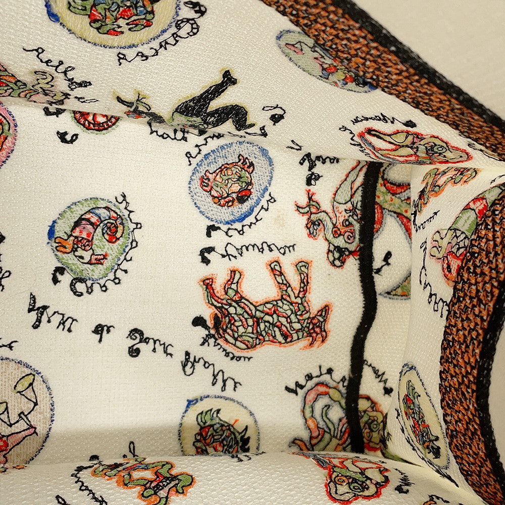 Dior Niki de Saint Phalle Book Tote White/Multicolor Canvas Size Medium