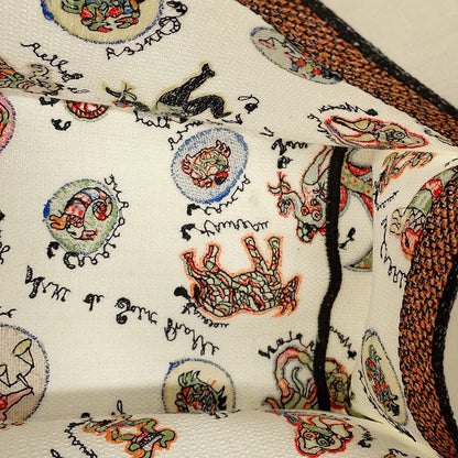 Dior Niki de Saint Phalle Book Tote White/Multicolor Canvas Size Medium