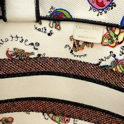Dior Niki de Saint Phalle Book Tote White/Multicolor Canvas Size Medium