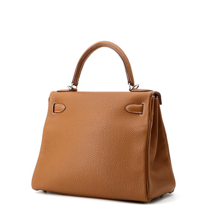 HERMES Kelly Retourne Gold Togo Leather Size 28