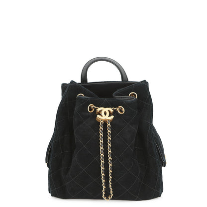 CHANEL CHANEL 25 Backpack BlackAS5600 Suede Calf Leather Size Medium