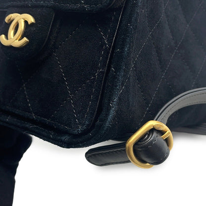 CHANEL CHANEL 25 Backpack BlackAS5600 Suede Calf Leather Size Medium