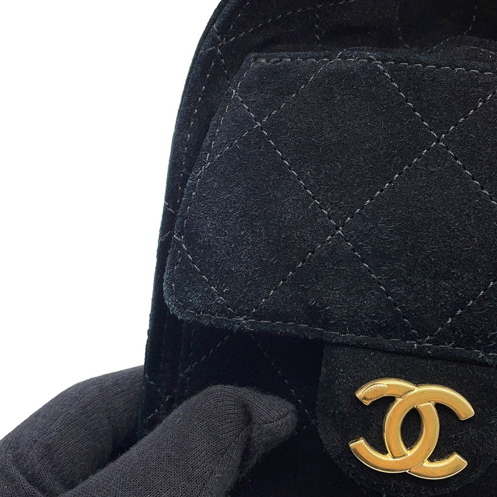 CHANEL CHANEL 25 Backpack BlackAS5600 Suede Calf Leather Size Medium