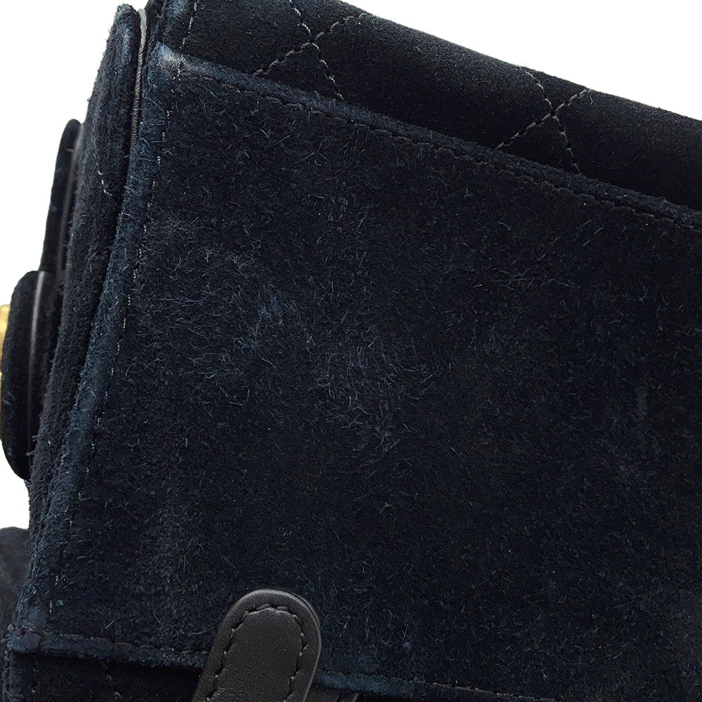 CHANEL CHANEL 25 Backpack BlackAS5600 Suede Calf Leather Size Medium