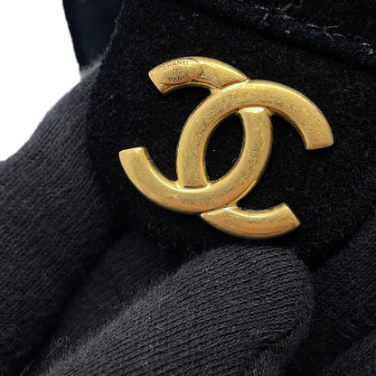 CHANEL CHANEL 25 Backpack BlackAS5600 Suede Calf Leather Size Medium