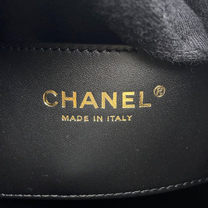 CHANEL CHANEL 25 Backpack BlackAS5600 Suede Calf Leather Size Medium