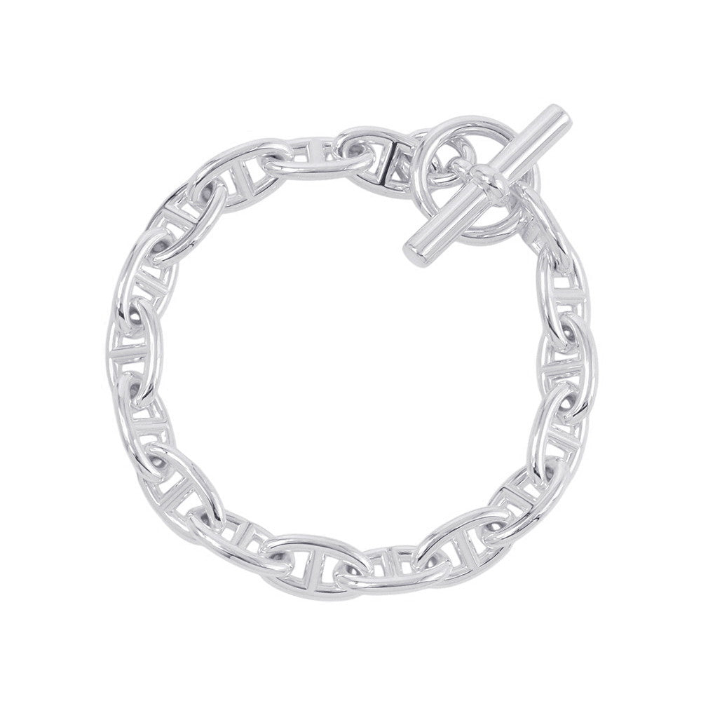 HERMES Chaine d'Ancre Bracelet 17 frames Size GM SV925