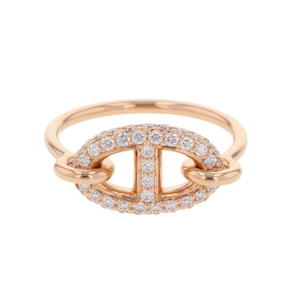 HERMES Farandole Ring Size 51/#11H221624B 00051 18K Pink Gold