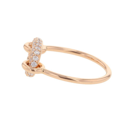 HERMES Farandole Ring Size 51/#11H221624B 00051 18K Pink Gold