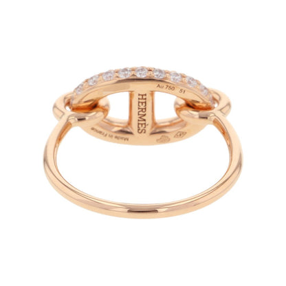 HERMES Farandole Ring Size 51/#11H221624B 00051 18K Pink Gold