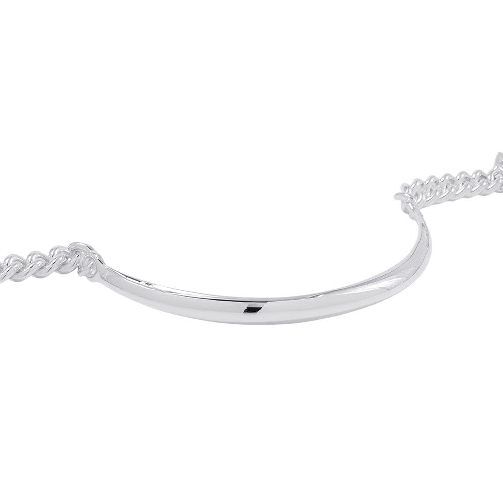 HERMES BoucleSellier Inflexible Necklace Size GM/42 SV925