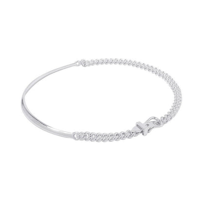 HERMES BoucleSellier Inflexible Necklace Size PM/42H125210B SV925