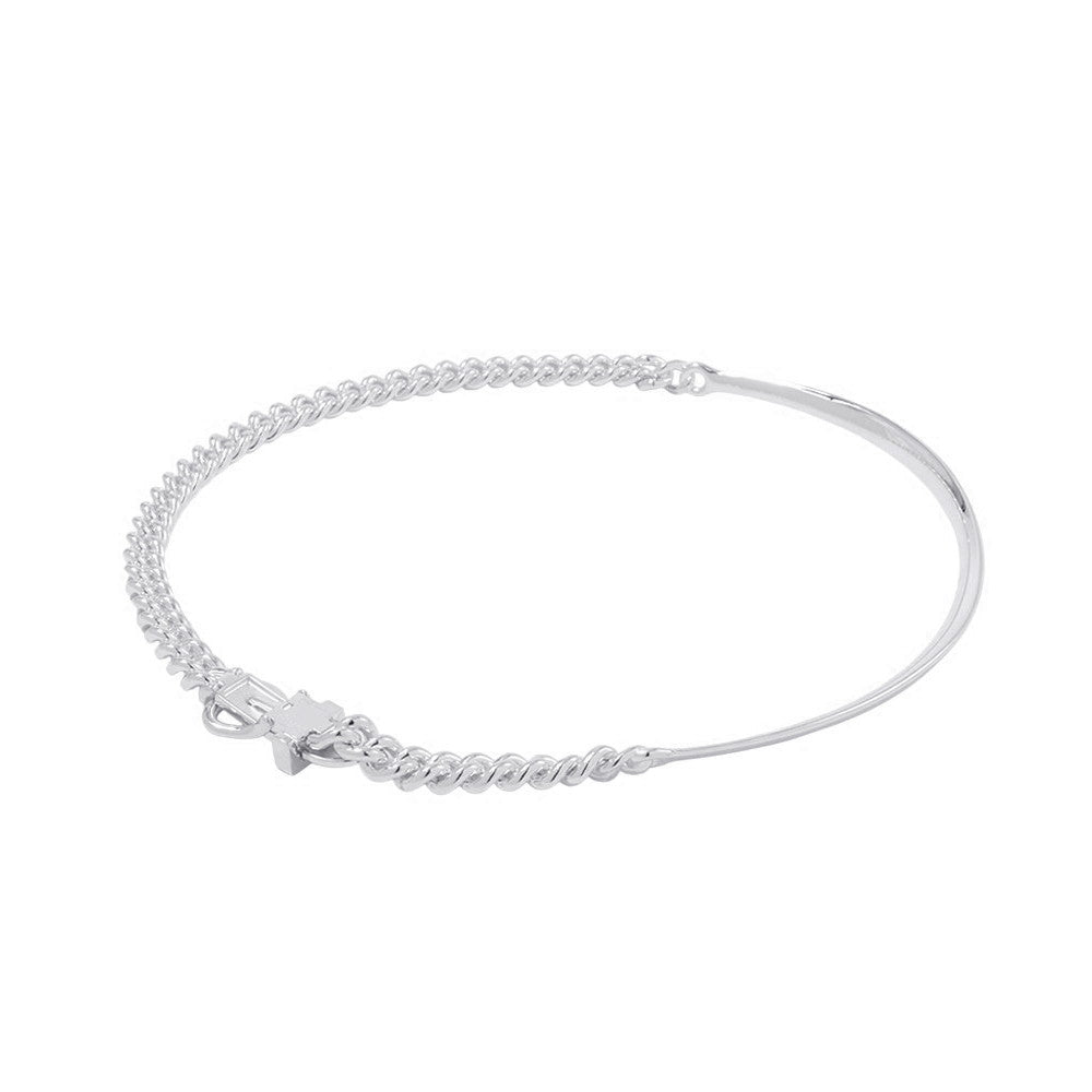 HERMES BoucleSellier Inflexible Necklace Size PM/42H125210B SV925