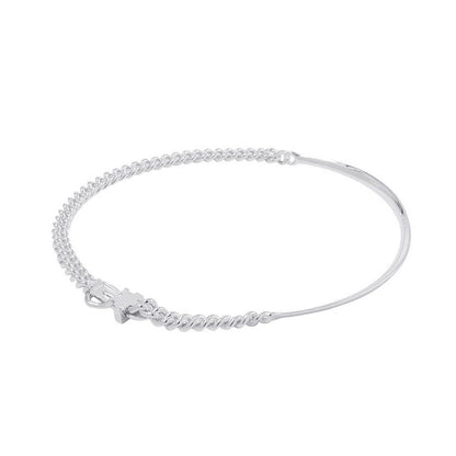 HERMES BoucleSellier Inflexible Necklace Size PM/42H125210B SV925