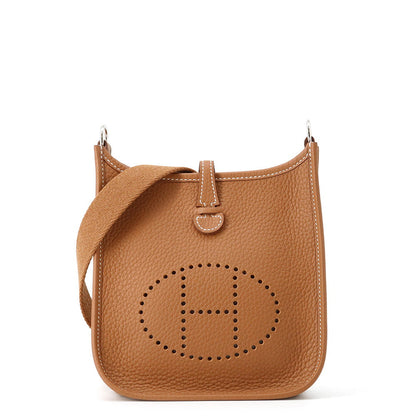 HERMES Evelyne Long Gold Taurillon Clemence Size TPM