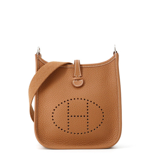 HERMES Evelyne Long Gold Taurillon Clemence Size TPM