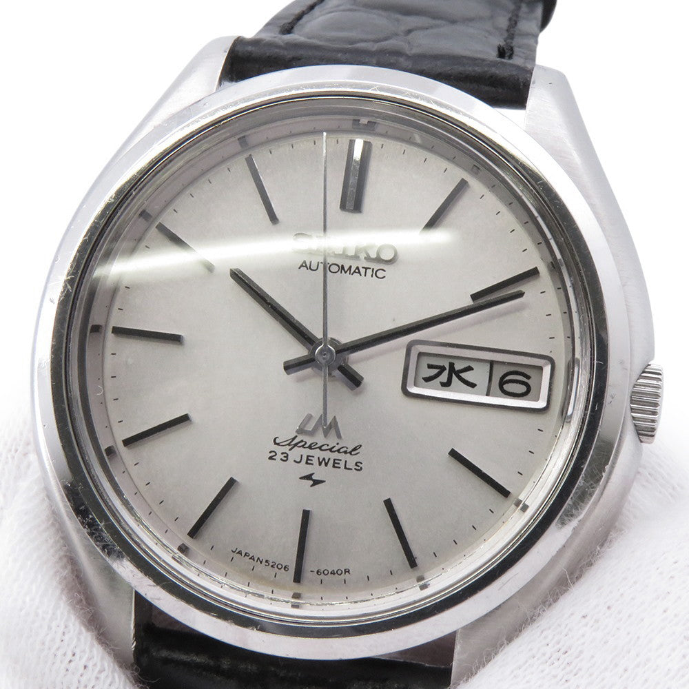 SEIKO roadmatic special W36mm Stainless Steel Leather Silver Dial5206-6061
