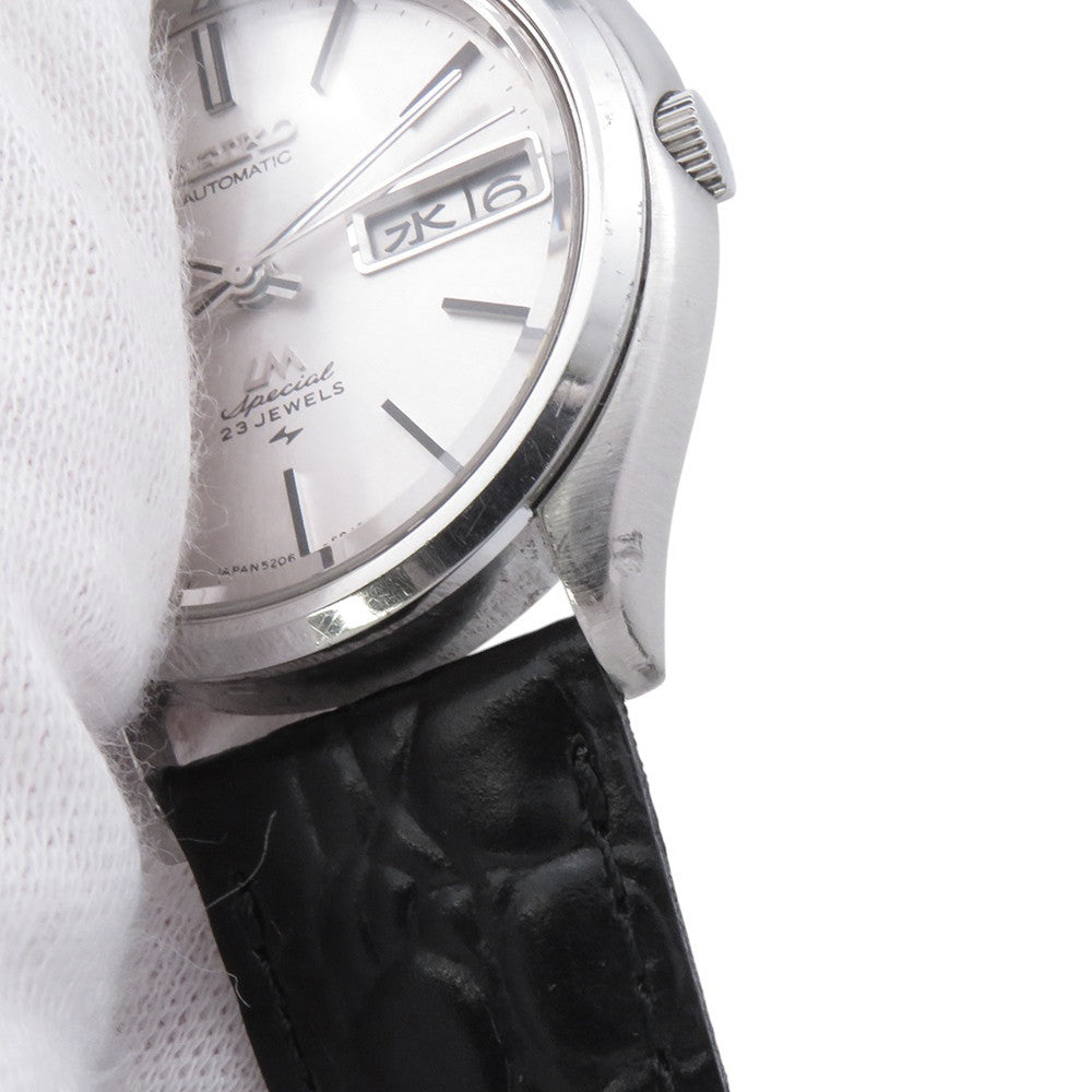 SEIKO roadmatic special W36mm Stainless Steel Leather Silver Dial5206-6061