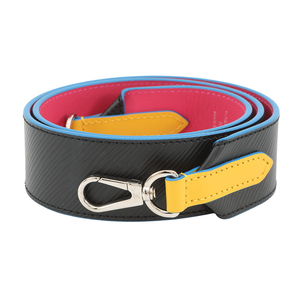 LOUIS VUITTON Shoulder Strap Noir/Pink/Yellow/BlueJ02297 Epi Leather
