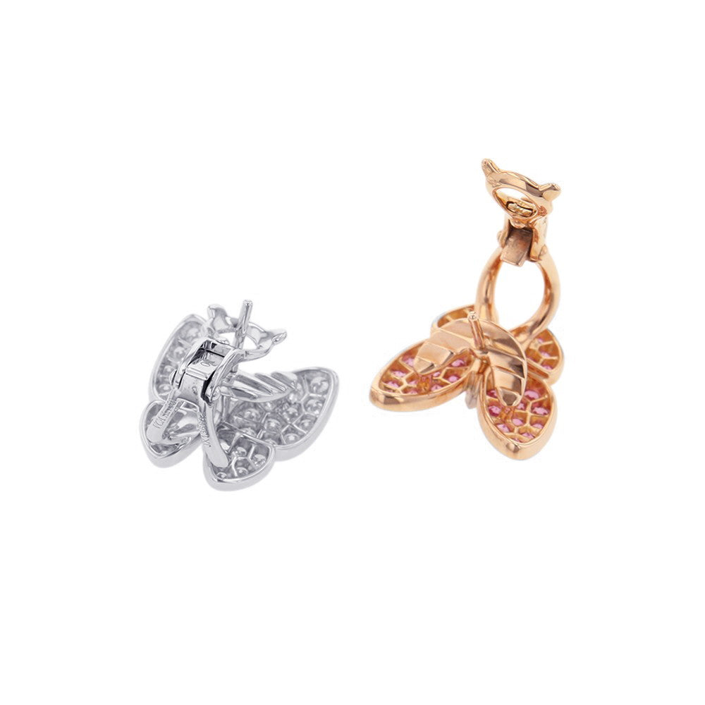 Van Cleef & Arpels Do Papillon EarringVCARO3M600 K18WG K18PG