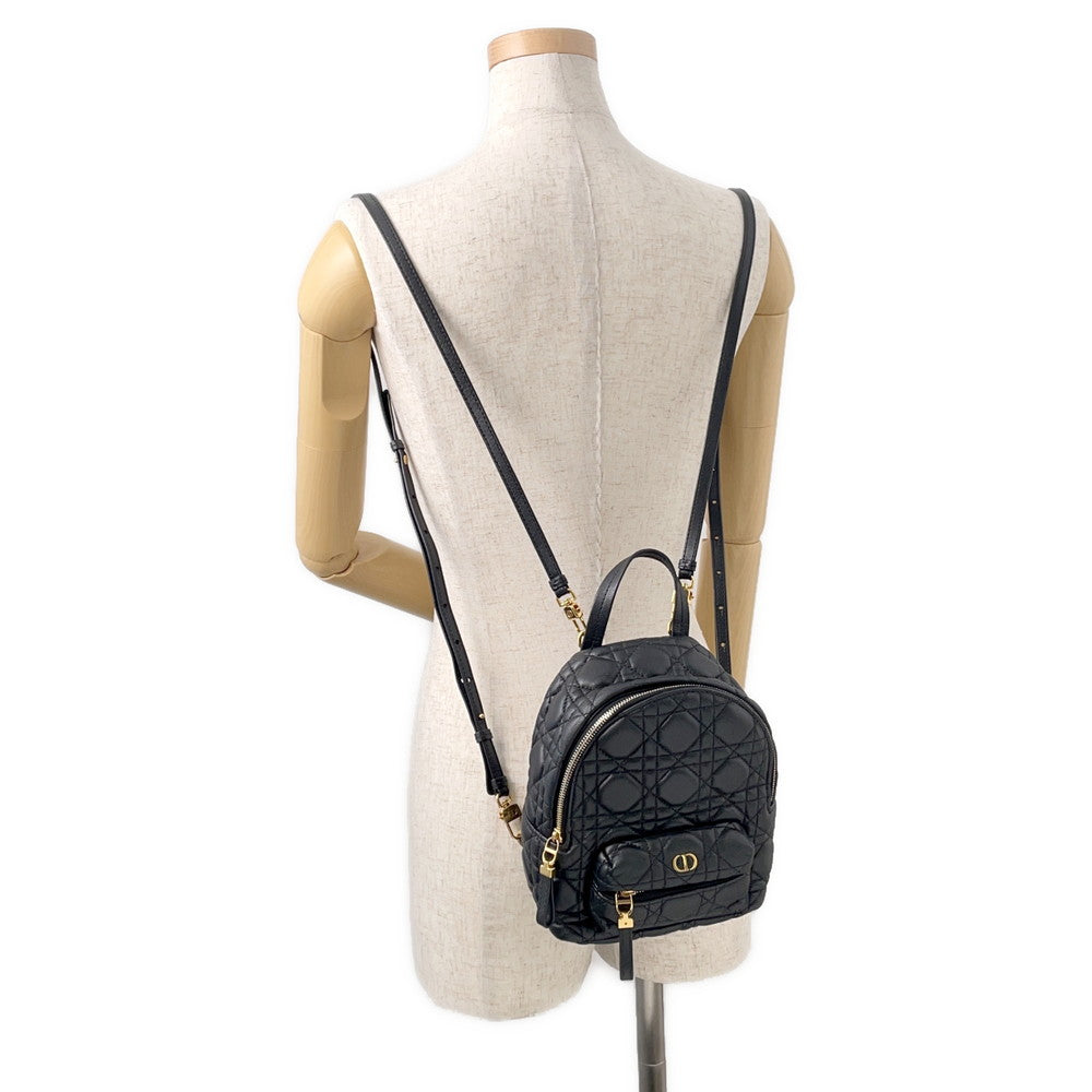 Dior Cannage Backpack BlackM9222UNGF Lambskin Size Mini