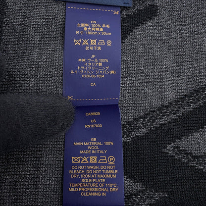 LOUIS VUITTON Scarf・LV Galaxy Size S NoirM93299 Wool 100%