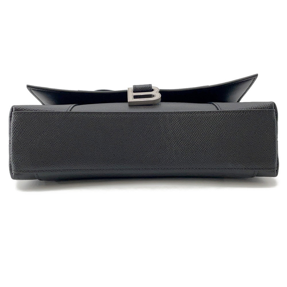 BALENCIAGA Downtown Shoulder Bag Black736472 Leather Size XS
