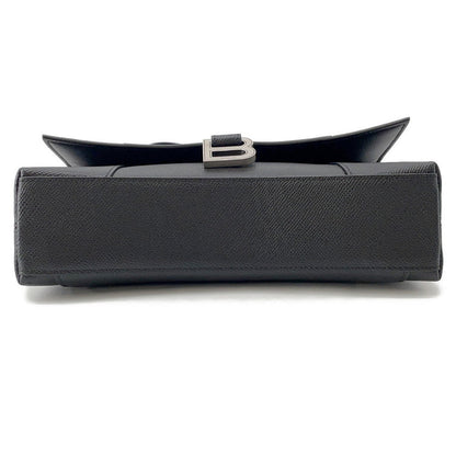 BALENCIAGA Downtown Shoulder Bag Black736472 Leather Size XS
