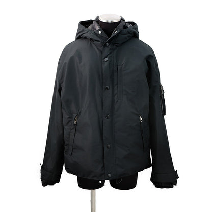 PRADA Hooded Technical Fabric Down Jacket Size M BlackSGC689 Polyester100%