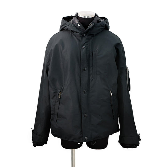 PRADA Hooded Technical Fabric Down Jacket Size M BlackSGC689 Polyester100%