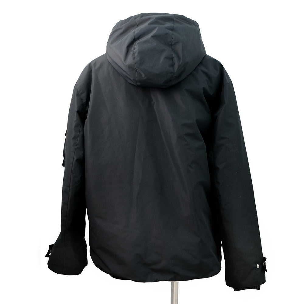 PRADA Hooded Technical Fabric Down Jacket Size M BlackSGC689 Polyester100%