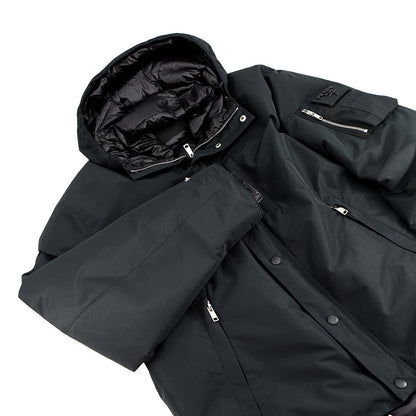 PRADA Hooded Technical Fabric Down Jacket Size M BlackSGC689 Polyester100%
