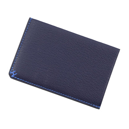 HERMES Card Case "HSellier" Verso Blue Indigo/Blue Hydra Evergrain