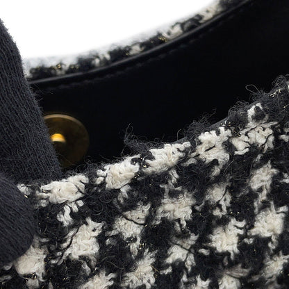 CHANEL Hobo Bag White/BlackAS4322 Tweed