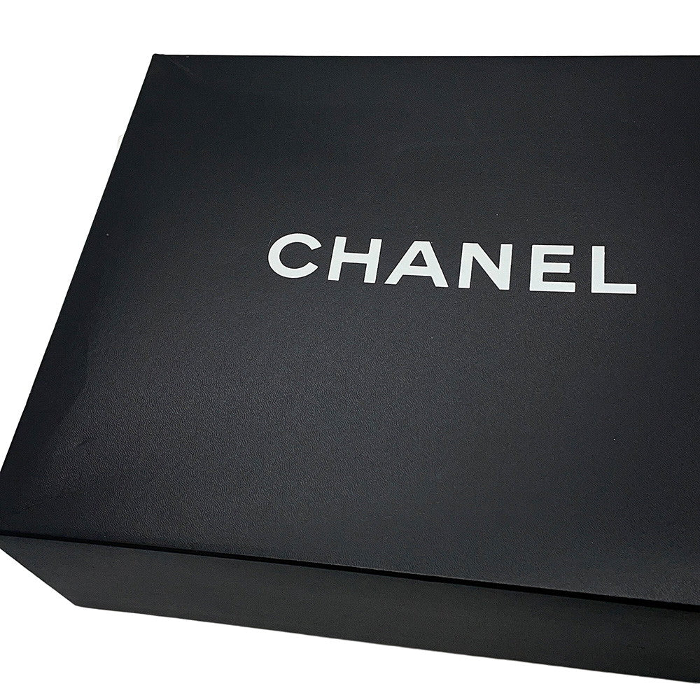 CHANEL Matelasse fringed chain shoulder bag Black Lambskin