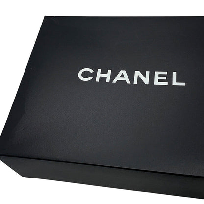 CHANEL Matelasse fringed chain shoulder bag Black Lambskin