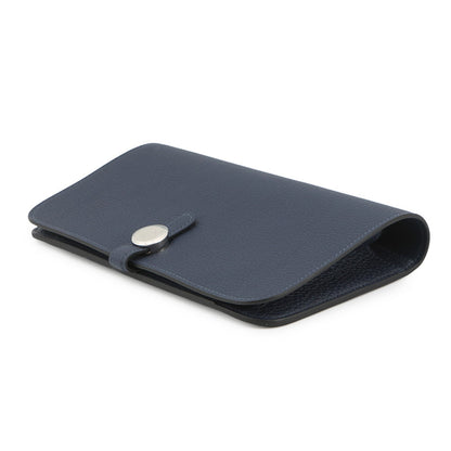 HERMES Dogon Duo blue navy Togo Leather