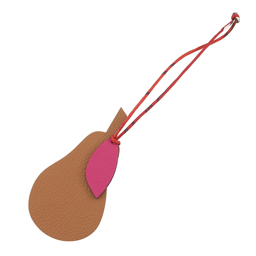 HERMES Petit H Pear Gold/Magnolia Togo Leather Chevre Myzore Goatskin