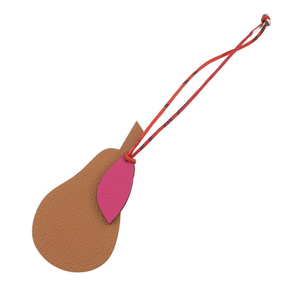 HERMES Petit H Pear Gold/Magnolia Togo Leather Chevre Myzore Goatskin